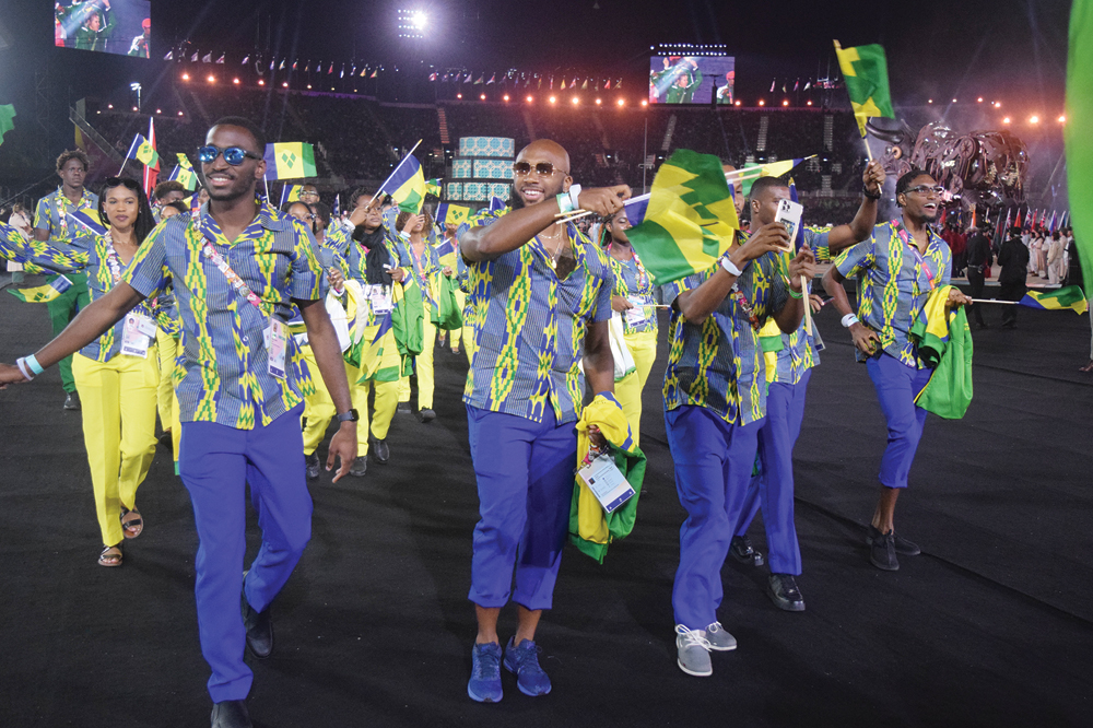 SVG athletes  represent  on big stage at  Commonwealth Games