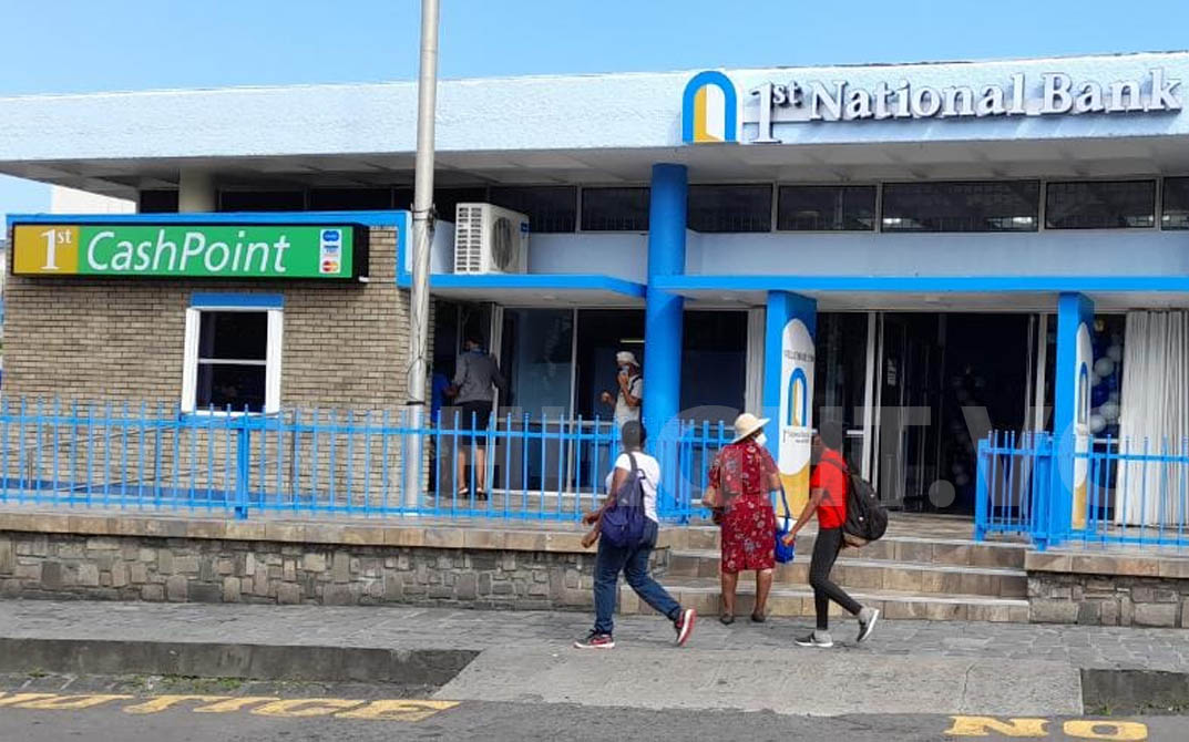 RBTT Bank in St Vincent now a branch of 1st National Bank St Lucia Limited